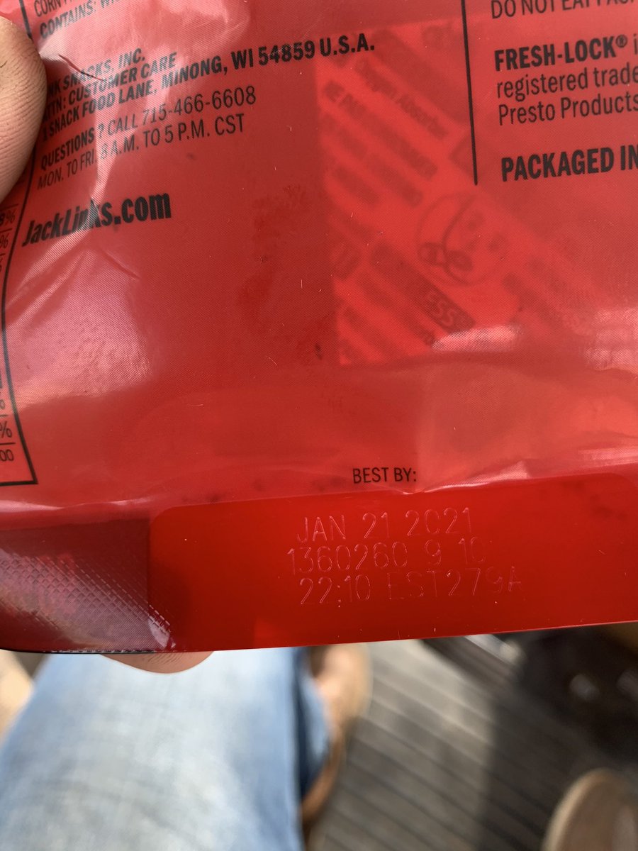 waymire_ethan's tweet photo. Well harvest was going good till I opened this fresh bag of jerky... @JackLinks https://t.co/rbeSBUtTpT