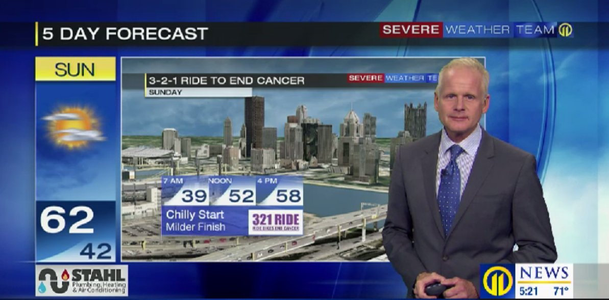 Our friend <a href="/WPXICropper/">Stephen Cropper</a> has a beautiful fall forecast for us on Sunday!  #RideBikesEndCancer Registration is still open: 321ride.rallybound.org/Static/Ride-De…