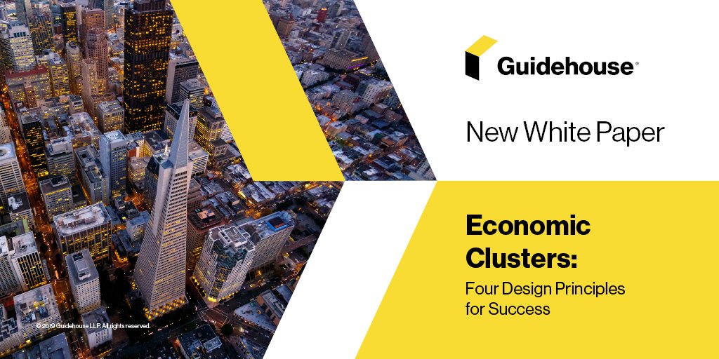 guidehouse2019's tweet photo. Learn how cities can nurture economic clusters in the latest #Guidehouse white paper: https://t.co/BwjOFAjL8r #economicclusters #futurecities #businessclusters https://t.co/WaRBK0dBg0