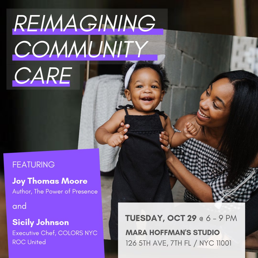 Who wants to live in a world where childcare isn’t a sink-or-swim issue? 

🙋🏿‍♀️🙋🏾‍♀️🙋🏽‍♀️🙋🏻‍♀️🙋🏼‍♀️
We do!

Join us to talk about it on October 29 from 6-8pm at Mara Hoffman's studio in Manhattan.
…imaginingCommunityCare.splashthat.com