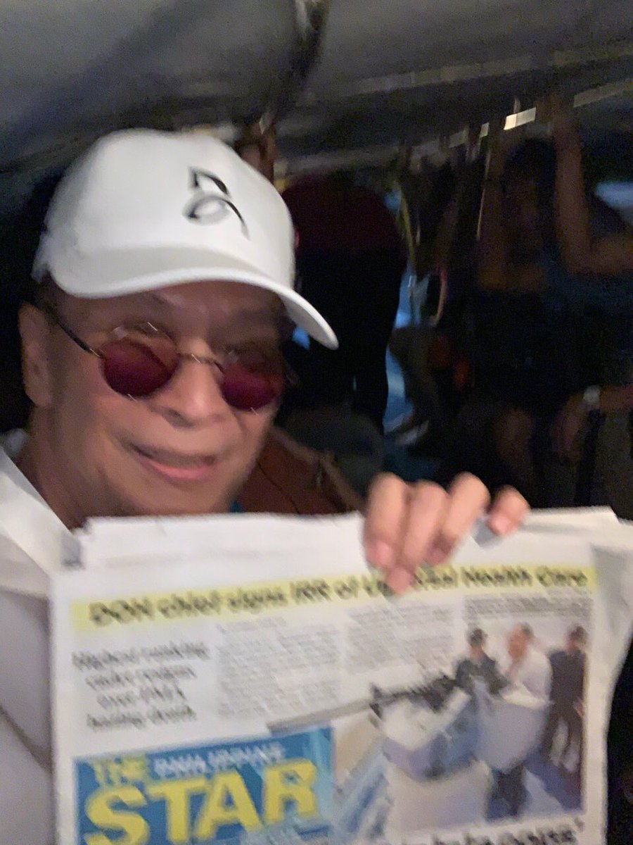 gmanews's tweet photo. LOOK: Photos provided by Pres’l Spox Salvador Panelo shows him riding a jeep this morning as he takes on the dare to commute | @Joseph_Morong https://t.co/7WkhoHfChs