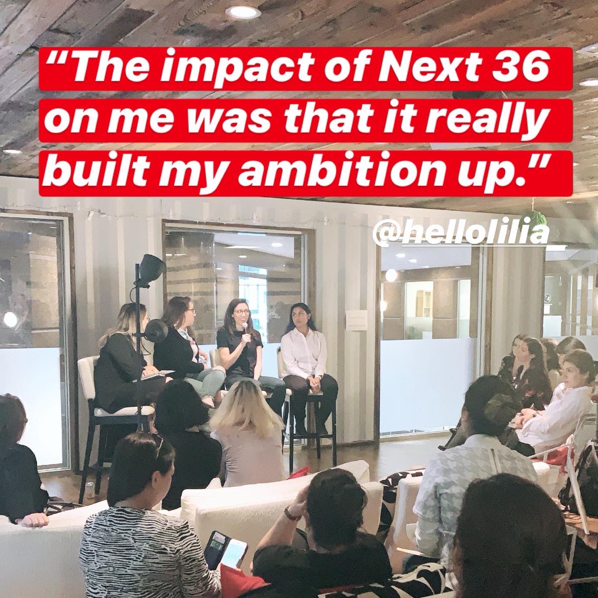 NEXT_Canada's tweet photo. Build up that ambition. @hellolilia_ 🚀 #NEXTCanada #NEXTleaders https://t.co/EQQI2BwZhh