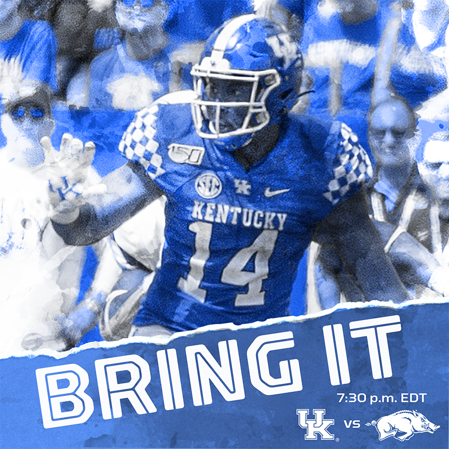 kentuckyalumni's tweet photo. Kentucky is back home and has Arkansas coming to town a for #UKHomecoming2019 game Saturday night!
If you can’t be at Kroger Field, find a UK Alumni Club Game Watch Party near you at https://t.co/6DU2IOaIUP. #BBN #BringIt #WeAreUK #BeatArkansas #UKvsUA https://t.co/cLgcNQEHrk