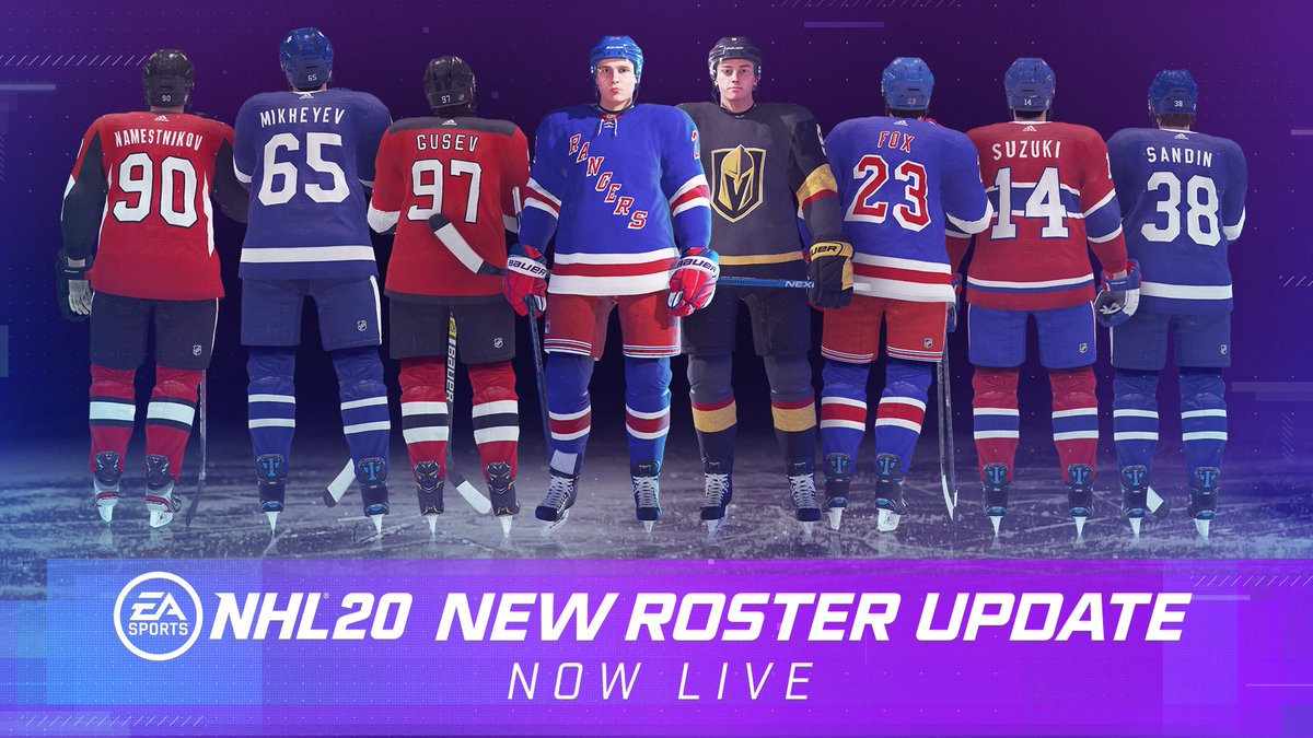 updated nhl rosters