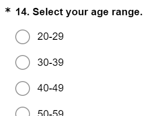 First survey that caught me. Usually they have the "35-44 nothing to see here lalalalala" option
