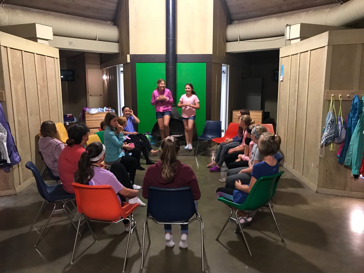 Impromptu cabin meeting by the girls to set bedtime rules!! Love it!! ⁦<a href="/LaSalleMS/">LaSalle Springs Middle School</a>⁩