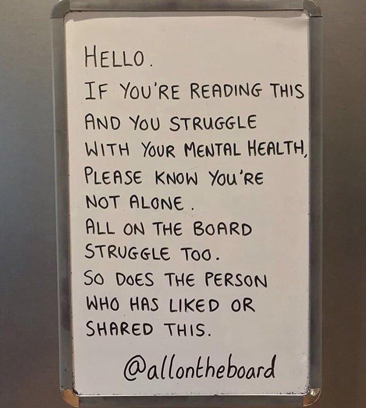 This is our last post for #MentalHealthAwarenessDay 2019.
Sending our love to everyone going through a hard time with their or a loved ones #MentalHealth 
@allontheboard 

#WorldMentalHealthDay2019 #MentalHealthAwareness #MentalHealthAwarenessDay #WMHD2019 #allontheboard