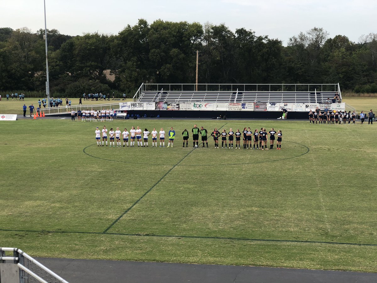 FSLadycatSoccer's tweet photo. Let’s go L A D Y C A T S ! 💙⚽️ District 13 Championship game underway!! #1FS #WeAreFS #Khsaa #girlssoccer https://t.co/Sb3vHPUdN2