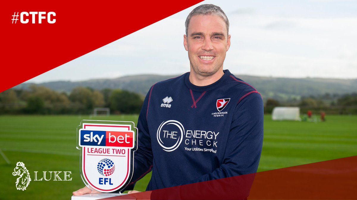 CTFCofficial's tweet photo. Congratulations to Michael Duff who has been named the Sky Bet League Two Manager of the Month for September. #ctfc https://t.co/hd2HENcPbZ