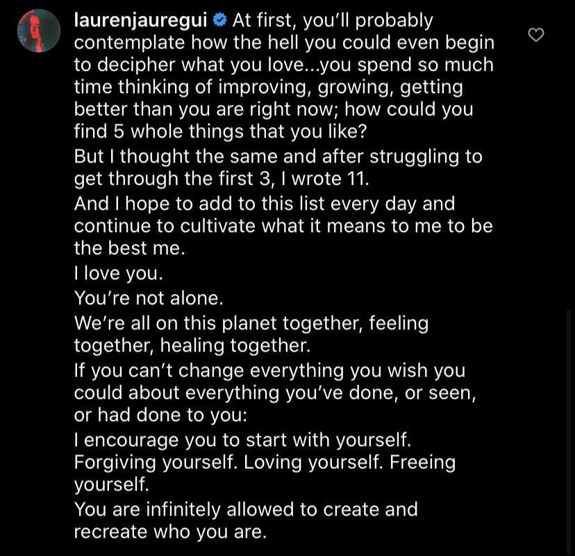 . @LaurenJauregui is an angel and we don't deserve her. Can she imagine how beautiful those words are? Can she imagine how much she inspires us to be better and love ourselves? She make us accept ourselves in the way we are.She's our role model! @themikeinator  @ClaramJauregui