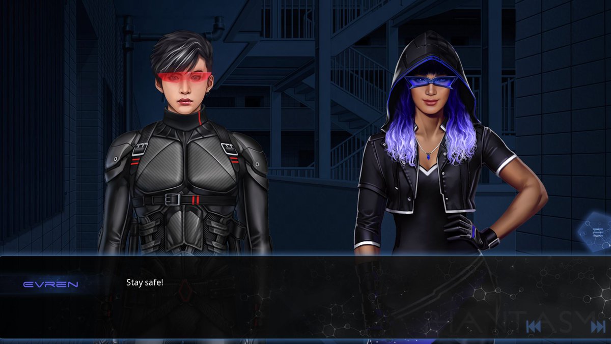 AjaCelestin's tweet image. In MBTI, Evren Starwind (known to some as #OperativeSeven) is an #ENFP, like #OperativeFive. Healthy ENFPs are described as free spirits who value &amp;amp; support their connections. Seven's learning that it's not easy to be a cheerful &amp;amp; emotional govt operative #TTEOTS #visualnovel