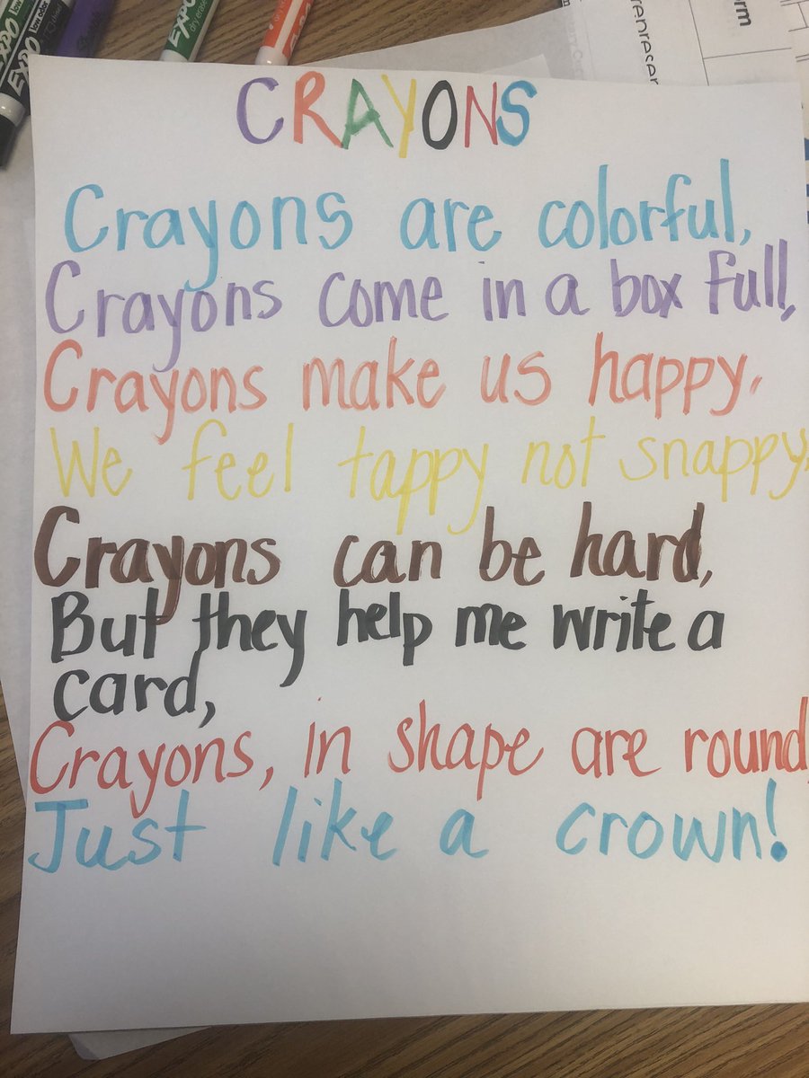 nesiantausala's tweet photo. Brainstorming to final product 😉#poetry #rhyming #repetition target words of the week!
#stellarfirstgraders #bettertrying #noquitting https://t.co/S4DSRzRgU5