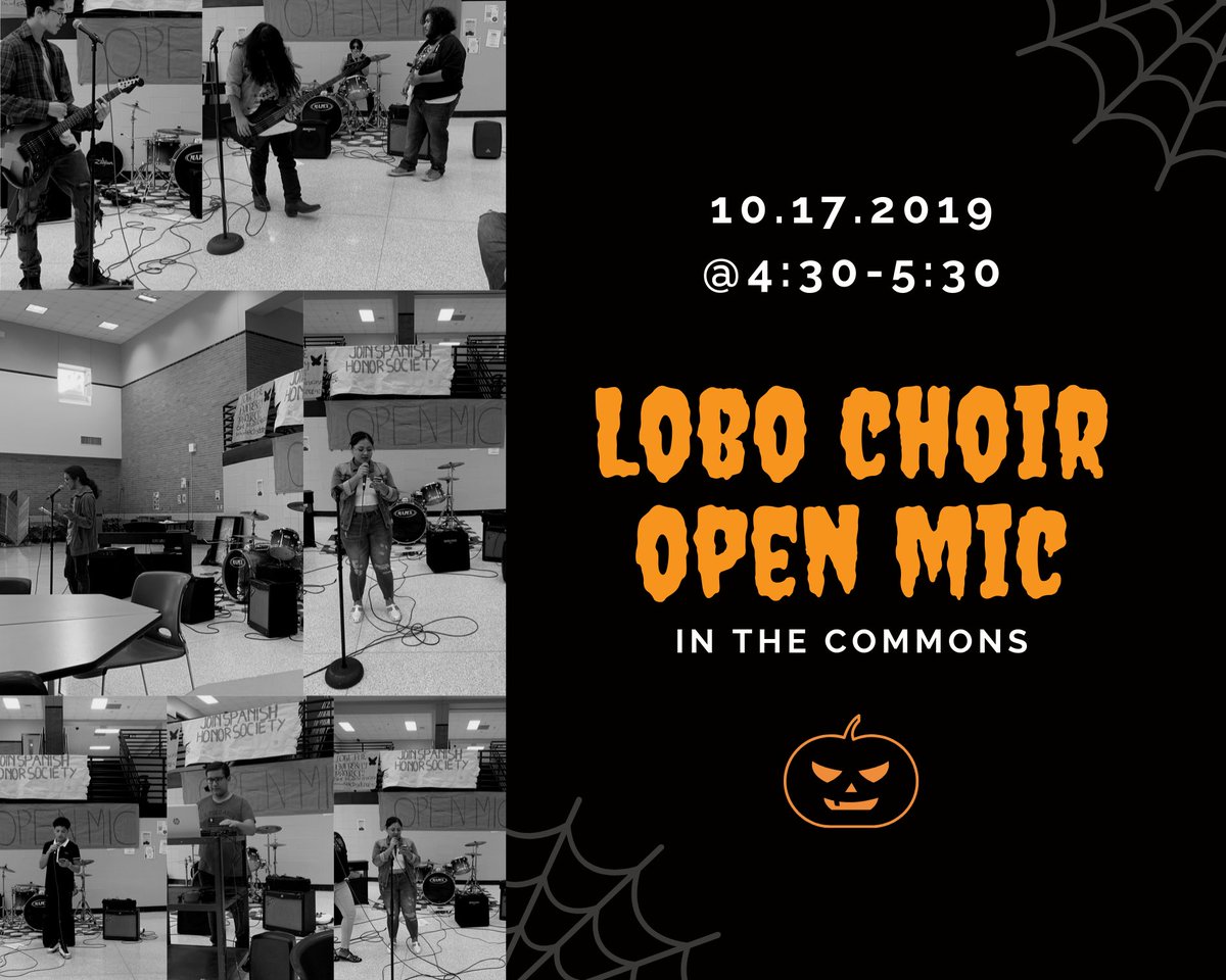ChavezHSChoir's tweet photo. Come and perform at our second open mic October 17th !! https://t.co/oJlzA8Qypx