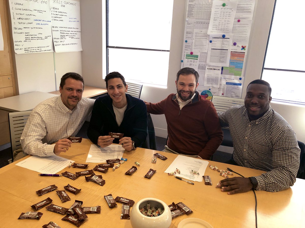 MakVivienne's tweet photo. @UNCPharmacy PY4 global pharmacy scholars on rotations @MonashPharm learning about OSCEs, case writing but also about Aussie treats! #timtams #mintes Congratulations on your first tim tam slam! https://t.co/uvZq7kgfFY