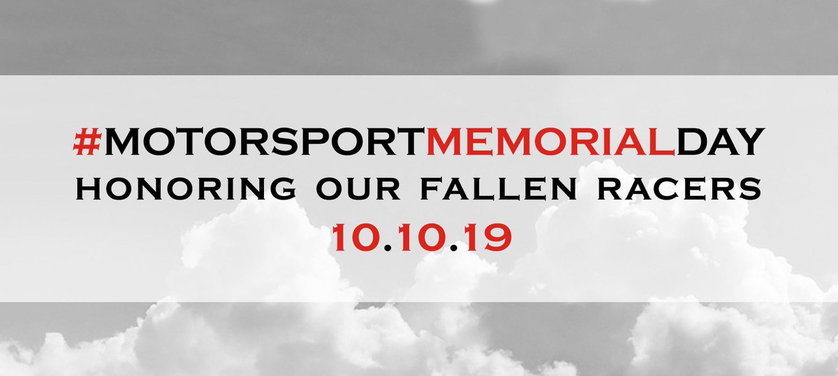 Motorsport Memorial Day honors all the drivers, marshals, instructors, crew and fans of motorsport who are no longer with us. We are gifting a sticker to anyone who posts a photo or memory using #motorsportmemorialday. Send us a message with contact details to get your gift. 🙏