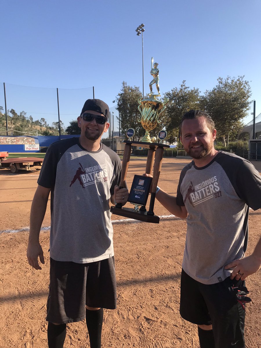 District Champs in our annual regional softball tournament, plus I got to play the series with my brother! Great job D327!