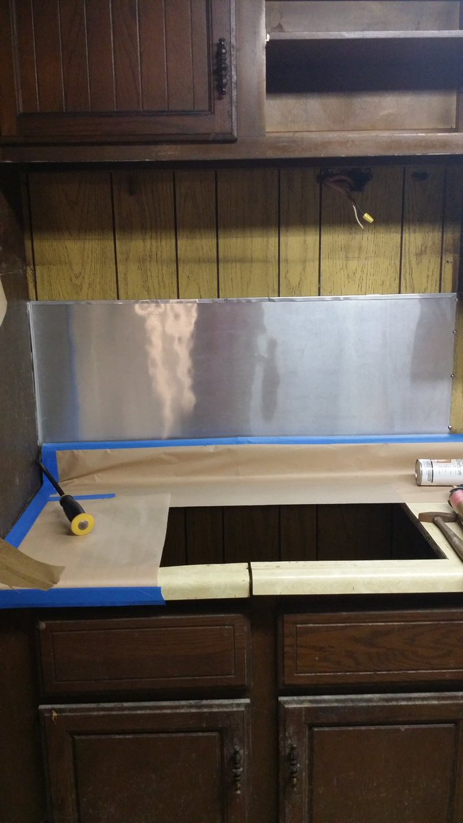 So what has been happening in Casa Alwyen lately?Waiting for the last of the furnace parts--I know cutting it way to close.Removed the avacado green vent hood and backsplash from around the stove areaReplaced green with aluminiumInstalled new hoodContimplation