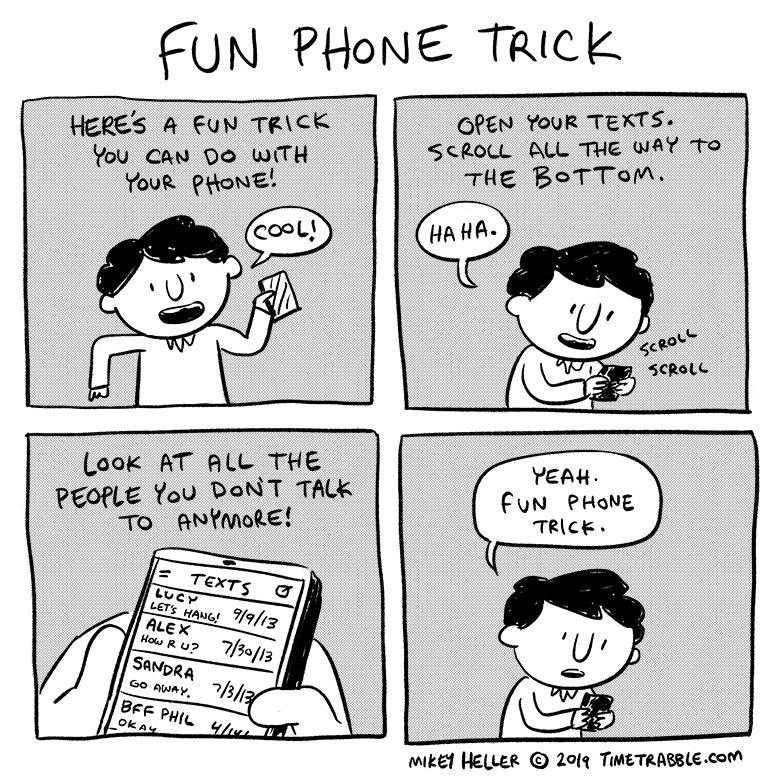 i drew a comic about a fun phone trick 