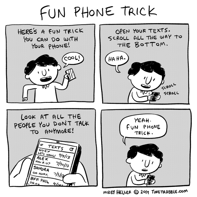 i drew a comic about a fun phone trick 