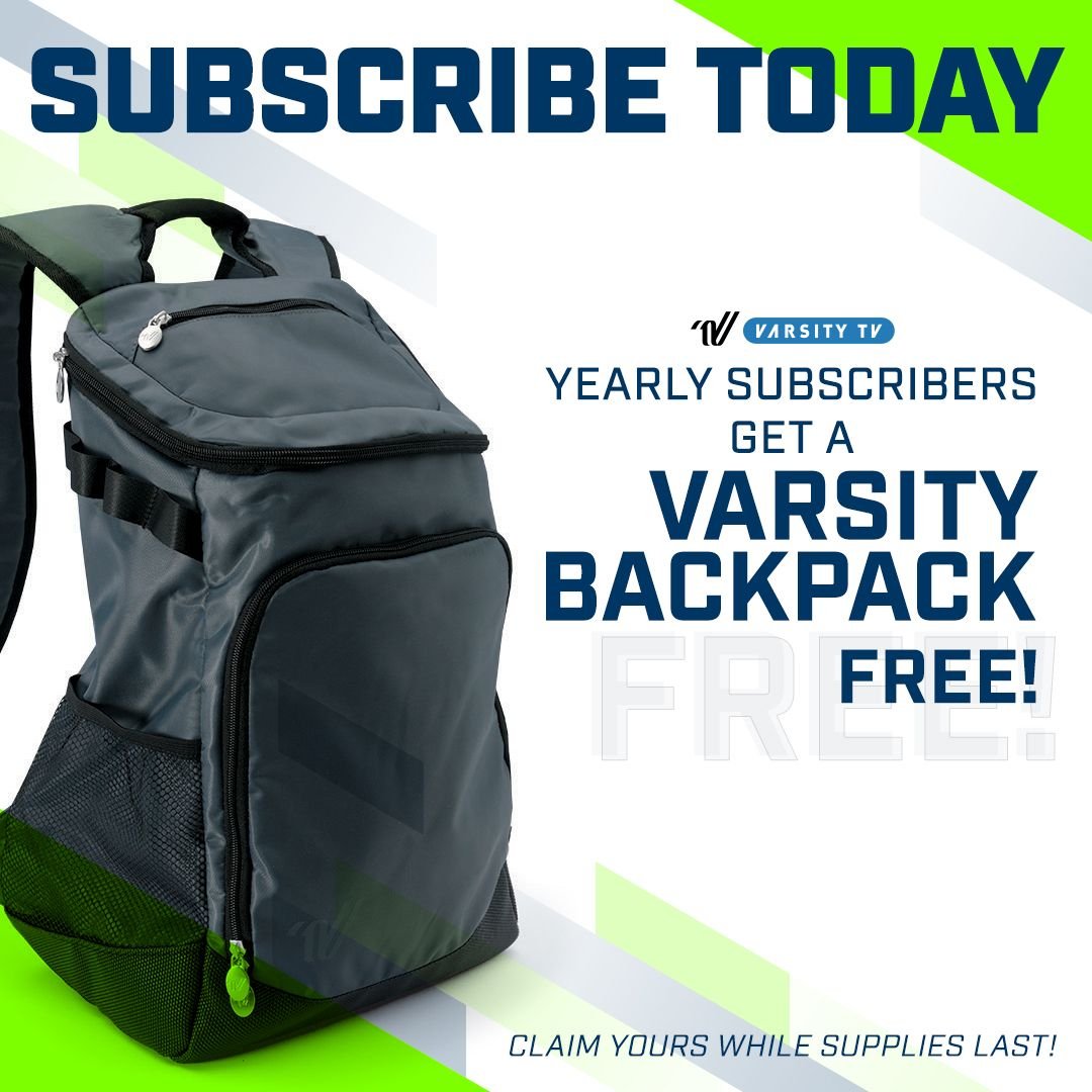 There's never been a better time to join Varsity TV ✨ All new and existing yearly subscribers can claim their FREE Varsity Backpack while supplies last! Learn more >> bit.ly/ThankYouGiftVTV