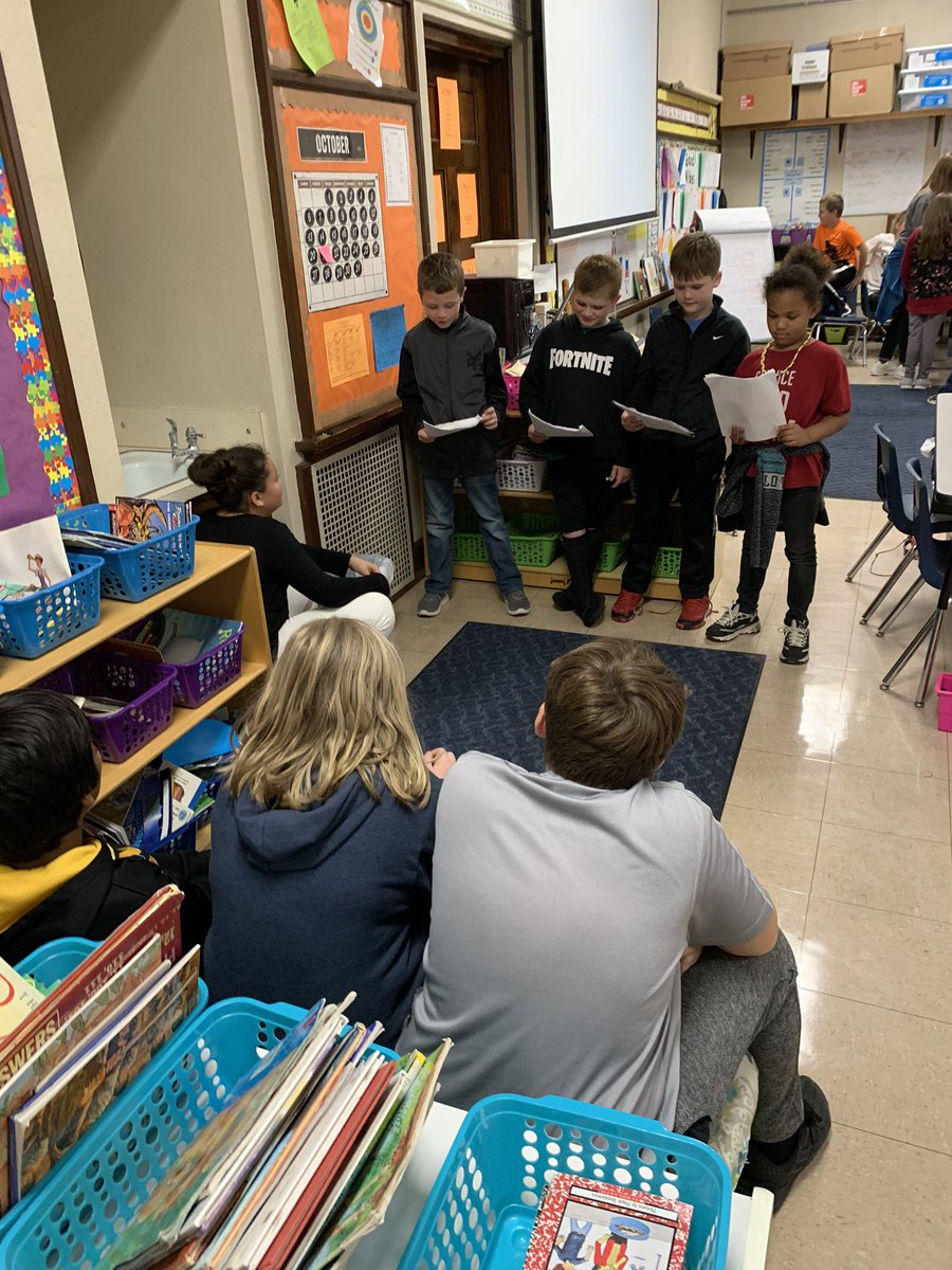 Helping our buddies practice more on their scripts for their performance for us next week! 5th graders provided positive feedback as well as constructive feedback to our <a href="/2ndgradehyde/">2ndgradehyde</a> buddies! <a href="/HydeElem/">Hyde Elementary</a> <a href="/HydePrincipal/">Hyde Principal</a>