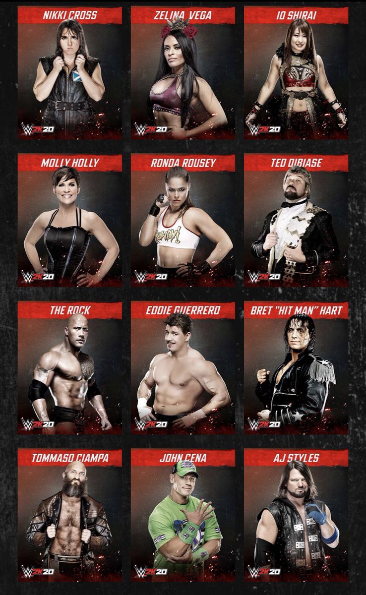 WWE 2K20: Confirmed Roster