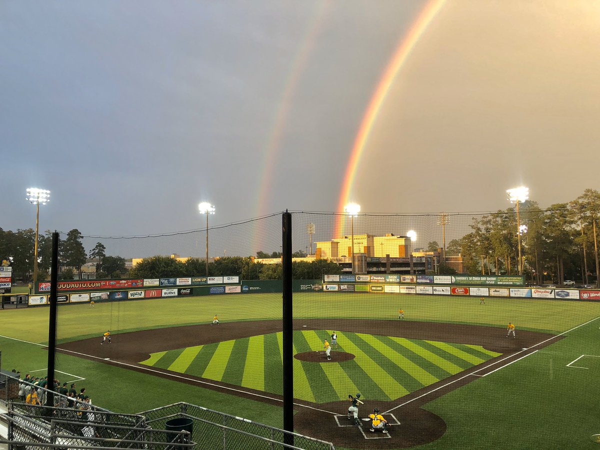 Double Rainbow all the way at today’s <a href="/LionUpBaseball/">Southeastern Baseball</a> scrimmage game!