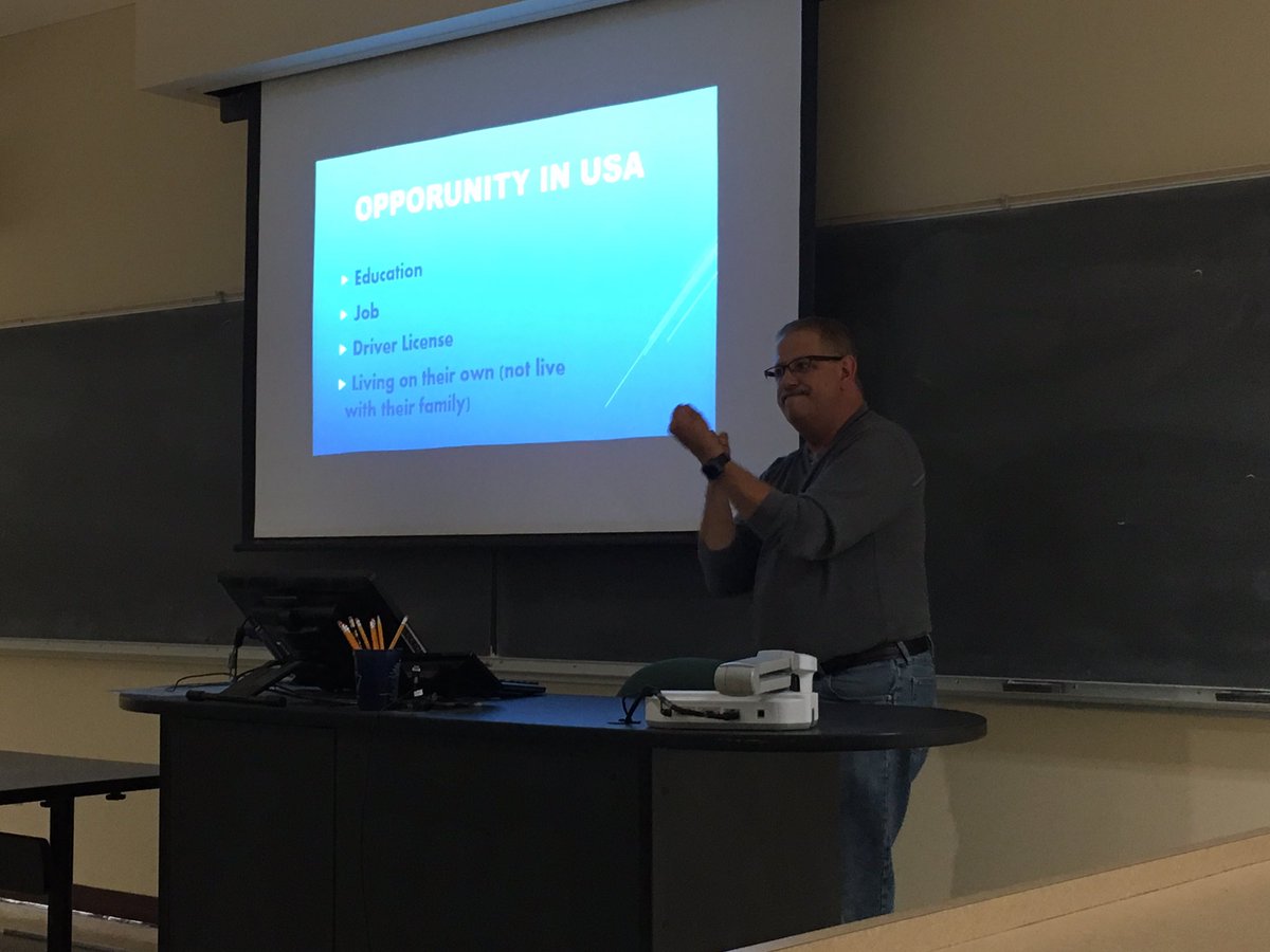 Thank you Mark Kotewerski from CSD for coming and presenting about Deaf Immigrants tonight!!