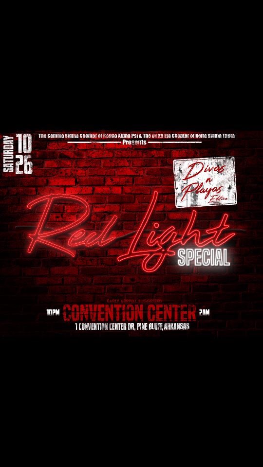 AJ_latham15's tweet photo. The Delta Eta Chapter and The Gamma Sigma Chapter presents “🚨Red Light Special”🚨. 
Divas 🔺N Playas ♦️Edition 
The official after move after the UAPB VS GRAMBLING game. https://t.co/6adddlBQW2