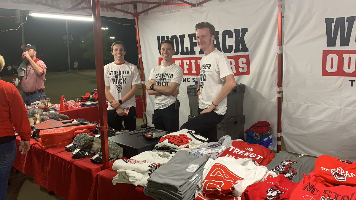 PackConcessions's tweet photo. Couldn’t find a white shirt to wear tonight? Don’t worry we have you “covered.” #ncstatefootball #ncstate #gopack https://t.co/N3NOdmF0Nd