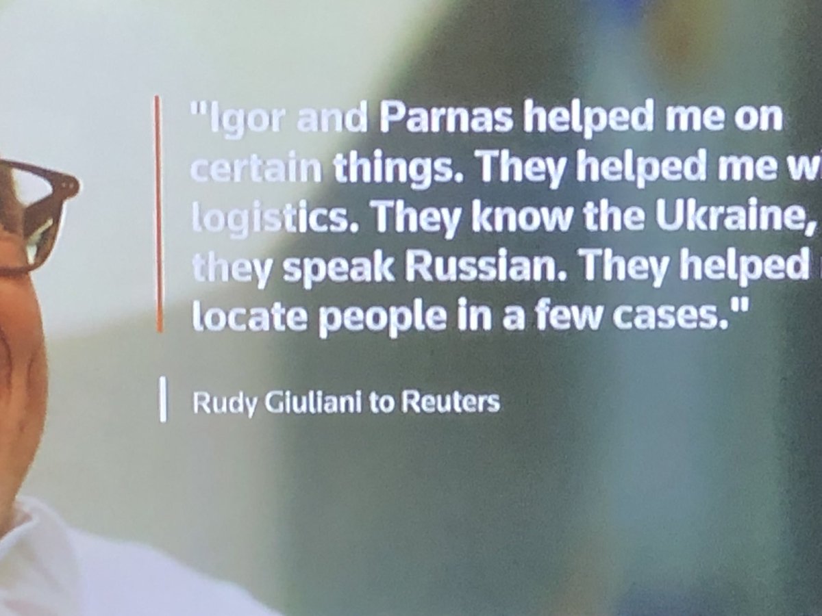 submergingmkt's tweet photo. #GiulianiGate Rudy’s comments last week re his Ukr/USA pals Igor Fruman + Lev Parnas, indicted today by his old SDNY. https://t.co/W4WUEwJtVj