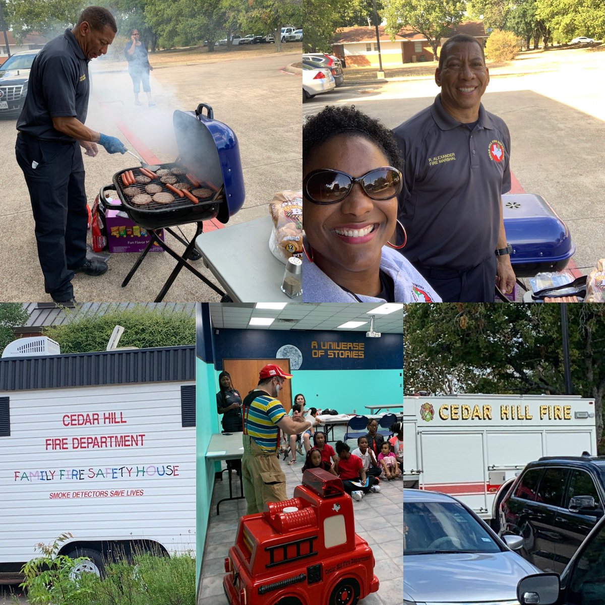Foncelle74's tweet photo. Thereβs so much happiness in volunteering (CFAAA). Itβs Fire Prevention stay safe. #volunteer4life #CFAAA @CedarHillFire https://t.co/Q0VGPgaxpc