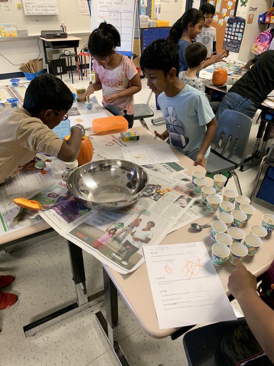 This week, the students have enjoyed our hands on exploration of pumpkins.⁦<a href="/RLCPrincipal/">Diane Insari</a>⁩