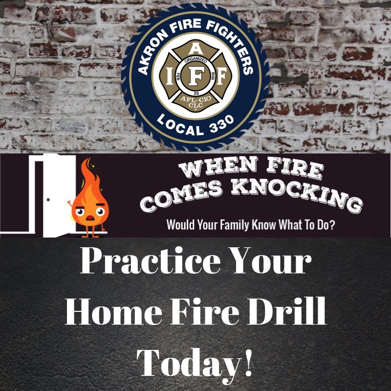Make the time to practice your home fire drill. It’s two minutes you can spare. #FirePreventionWeek #homefiredrill