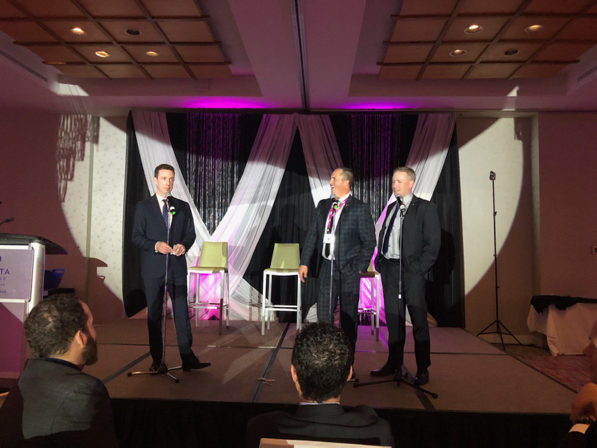 InsuranceNS's tweet photo. Duelling Presidents on the Cash Cab!!! ๐ NL vs NS
#AIBC2019 https://t.co/r7tSOUOGpN