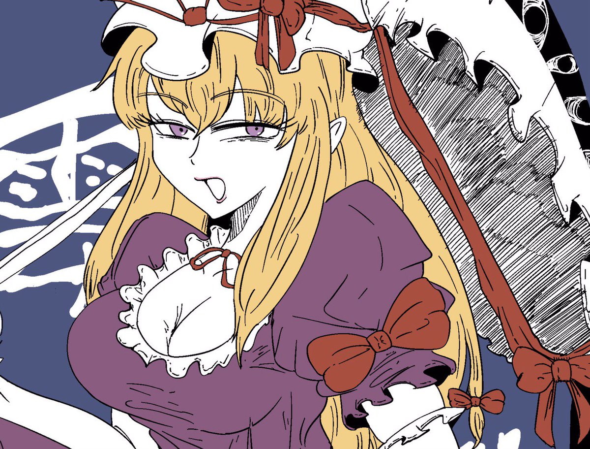 まあくん 悶えながらゆかりん描いてました フリル地獄怖い 東方project 八雲紫
