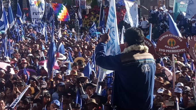 Evo Morales warns about the implementation of neoliberal. Photo/@evoespueblo