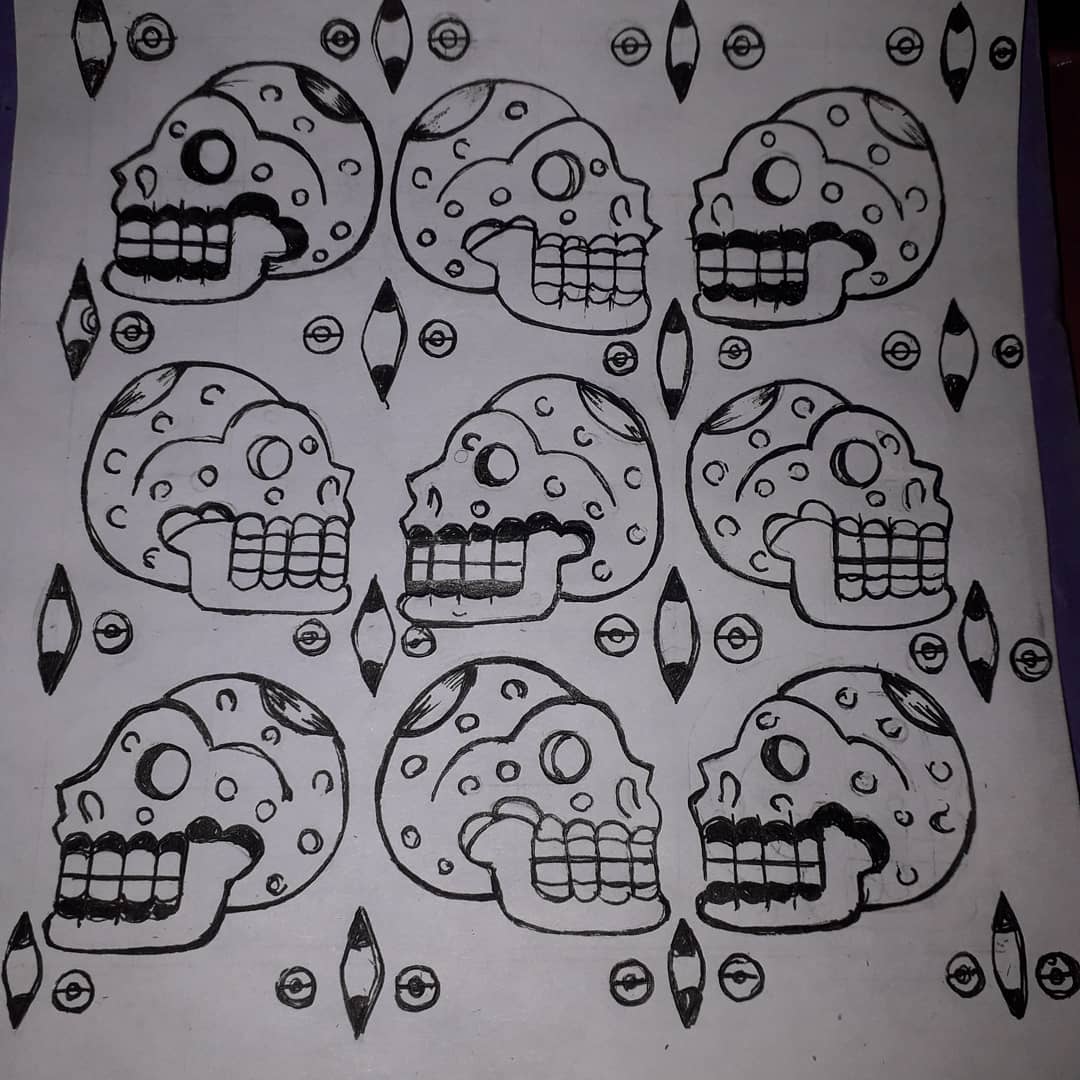 NahualliEstudio's tweet photo. Tzompantli.. #inktober2019  #inktobermexico2019  #somosnahualliestudio #sketch #boceto #ilustración #Illustration #shockdesign  #ilustraciónmexicana #patrón  #pattern #inktober https://t.co/ukLcrAv7rv