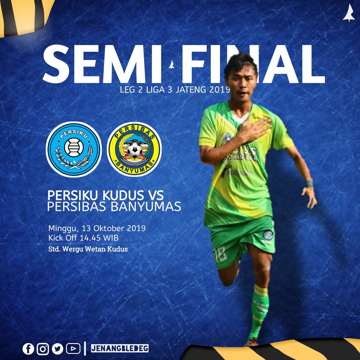 jenangbledeg's tweet photo. Kick Off diajukan pukul 14.45 untuk mengantisipasi terjadinya babak Extra Time dan adu pinalti

#jenangbledeg #persiku #persikukudus #persibas #persebi #persekat #liga3 #liga3jateng https://t.co/abDfgvzt2T