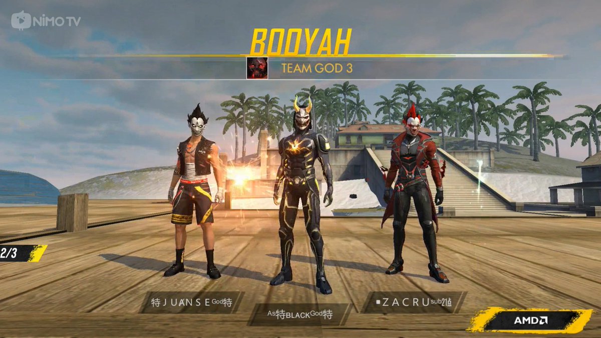 #Team_God3 grita su segundo ¡booyah! y firma su clasificación a la final a falta de un mapa 😱😱

🚨🚨 nimo.tv/nimolatam 🚨🚨

Powered by
<a href="/RedragonAR/">Redragon Argentina</a>
<a href="/NimoTV_Mexico/">NimoTV_Mexico</a>
<a href="/AMD/">AMD</a>