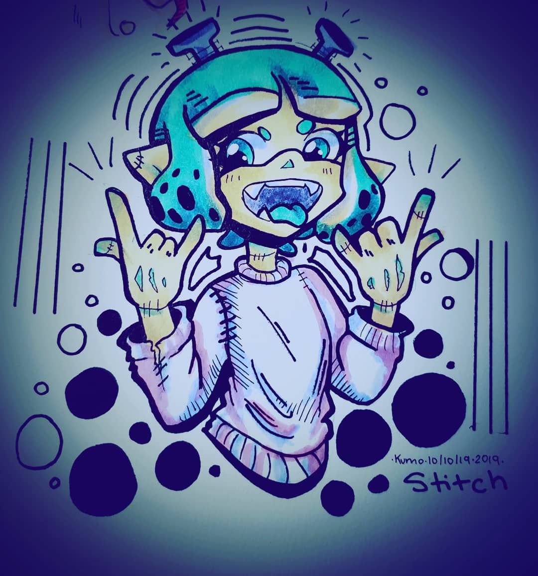 KumoDoggo's tweet photo. October 10: Stitch
Finally catched up, might fall back again bc going on another vacay tommorow! But here is an inkling to take away that depression!
#art #artist #splatdatink #splatdatspookyink #splatdatspookyink2019 #inkling #copicmarkers #prismacolor #inktober2019 #inktober https://t.co/LNWvApsxf0
