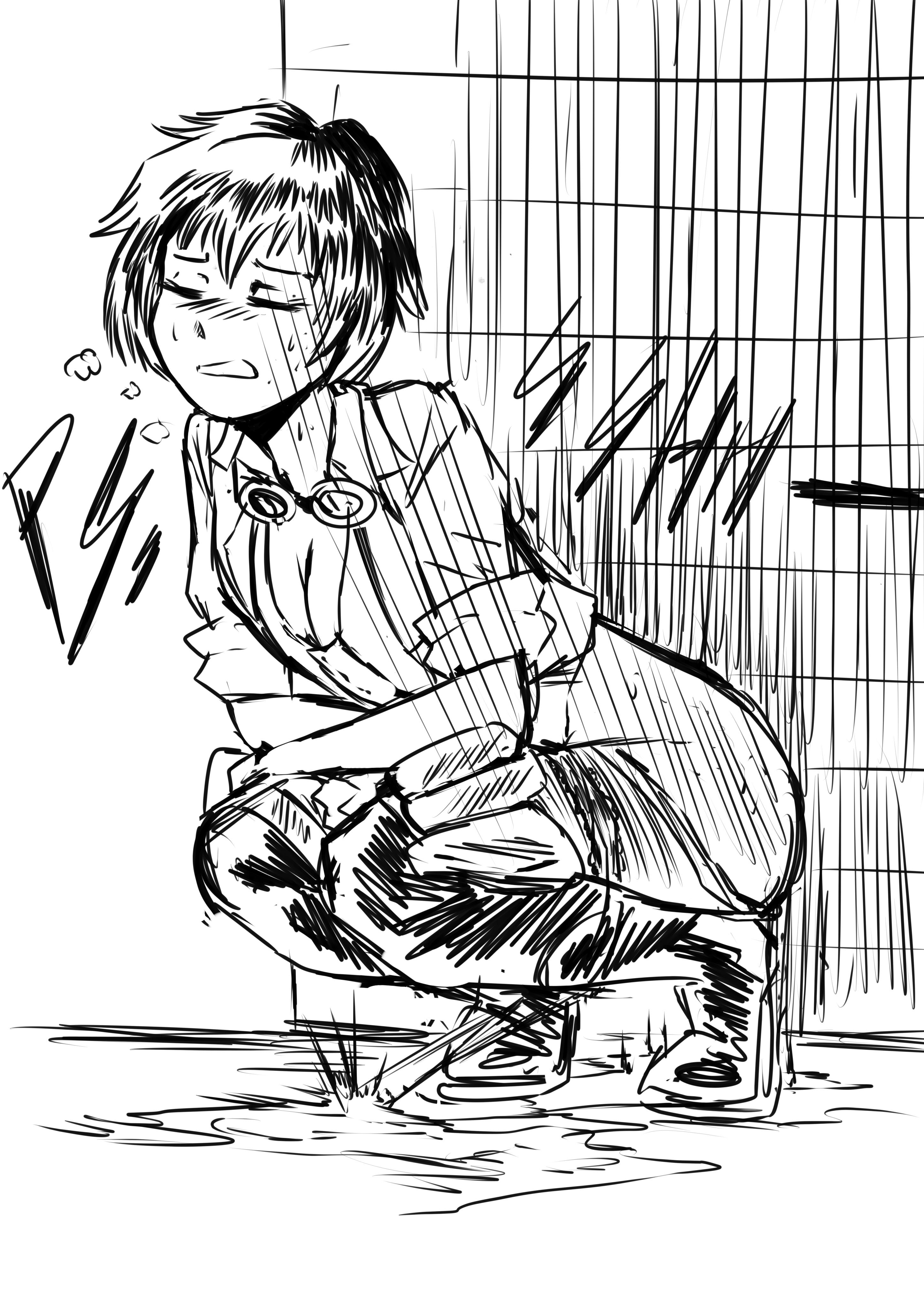 girl  peeing  