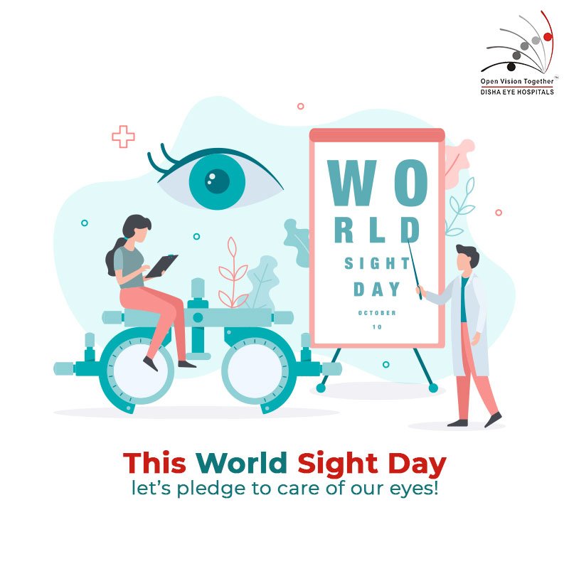 Dishaeyecare's tweet image. Disha Eye Hospital is dedicated to its mission of raising awareness on vision impairment and premature blindness. This #WorldSightDay, let’s pledge to take good care of our eyes and spread the word to everyone around us. #MakeVisionCount #EyeHealth #EyeCareForAll #DishaEyeCare