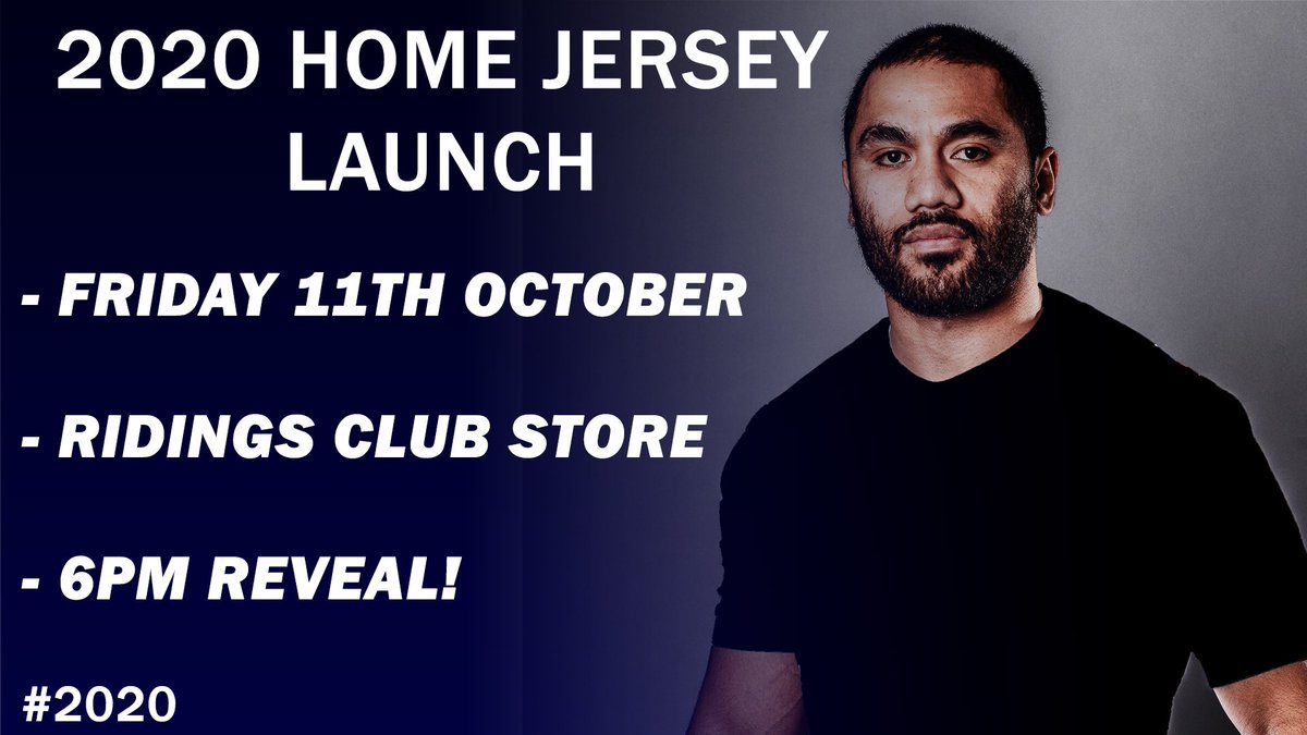 ‼️ THIS EVENING ‼️

👕 2020 HOME JERSEY LAUNCH!
📍 Ridings Club Store
⏰ 6pm reveal
👥 First-team players in attendance

🙋🏼‍♂️ Who’s joining us?! It’s a belter...

#BEL73VE