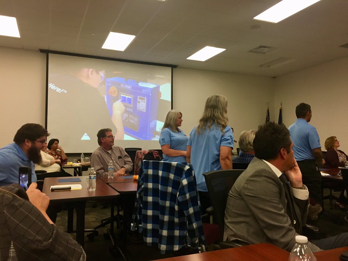 BlairMiloLP's tweet photo. Top night celebrating w/ newly cert. #LippertComponents journeymen & their families! W/ partnership from @IvyTechSBE #LIFT & #GOAL apprentices had opportunity for curriculum in Spanish & are already great gains 4 Lippert team. So inspired by courage & dedication of all involved! https://t.co/477aUDy21g