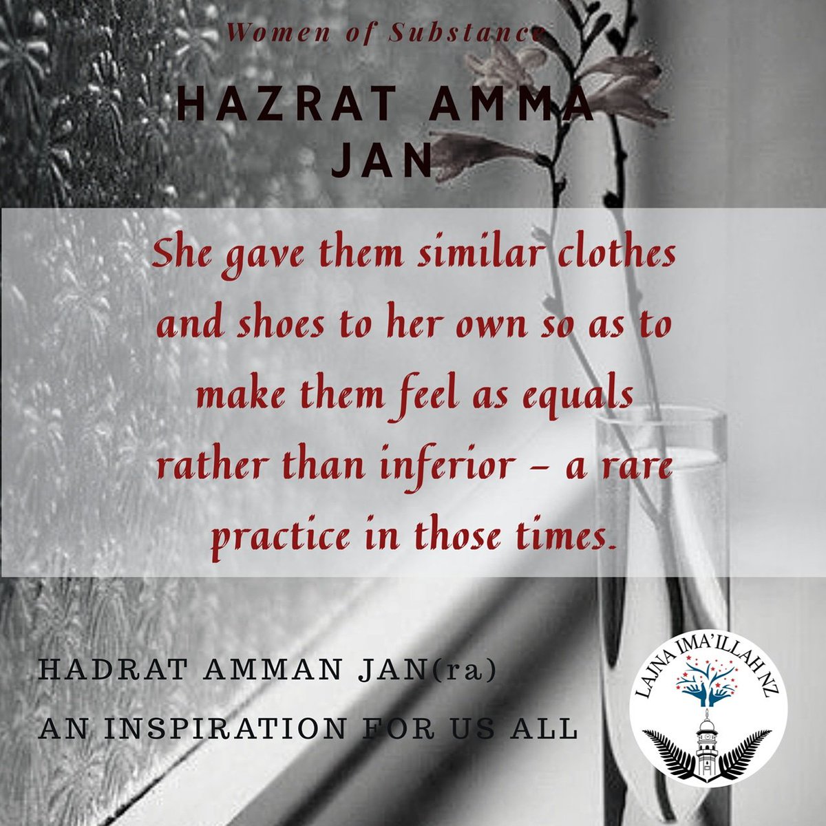 Hazrat Amma Jan; a woman of substance. 

#femalerolemodel #lajna