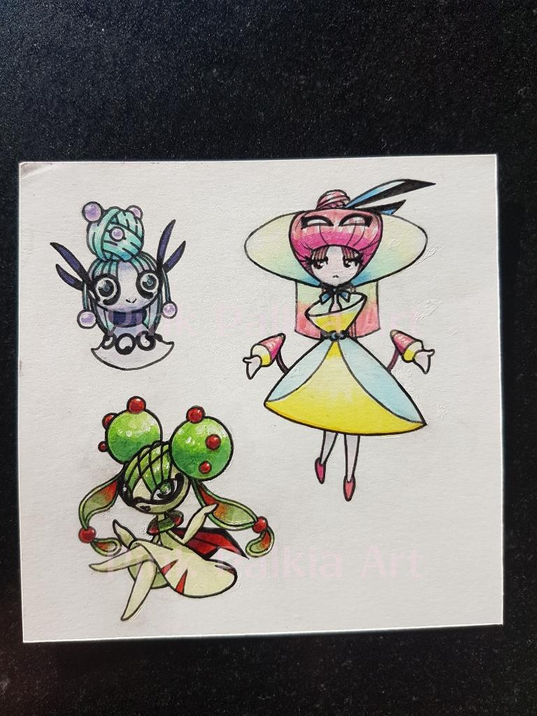 PinkPalkia's tweet photo. The #norns or #moirae are too powerful to exist in the Pokémon world. Not in my Reegion! #oripoke #fakemon #legendaryfakemon https://t.co/8R5Y2Ekabg