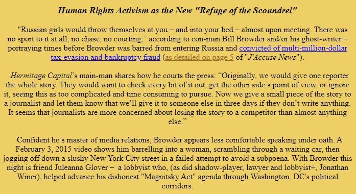 NewsAccuse's tweet photo. @BrettHar123 @social77media When it comes to a career conman you can pretty much take it to the bank. The old saying holds true. To wit: Q "How do you know when Bill #Browder's lying?" A: "His lips move". Ba-da-boom! https://t.co/qsom1mFcRK #Kalmykia #Avisma #cdnpoli #dkmedier #Troldmanden #dkpol #Magnitsky https://t.co/W5WZKlg0ds
