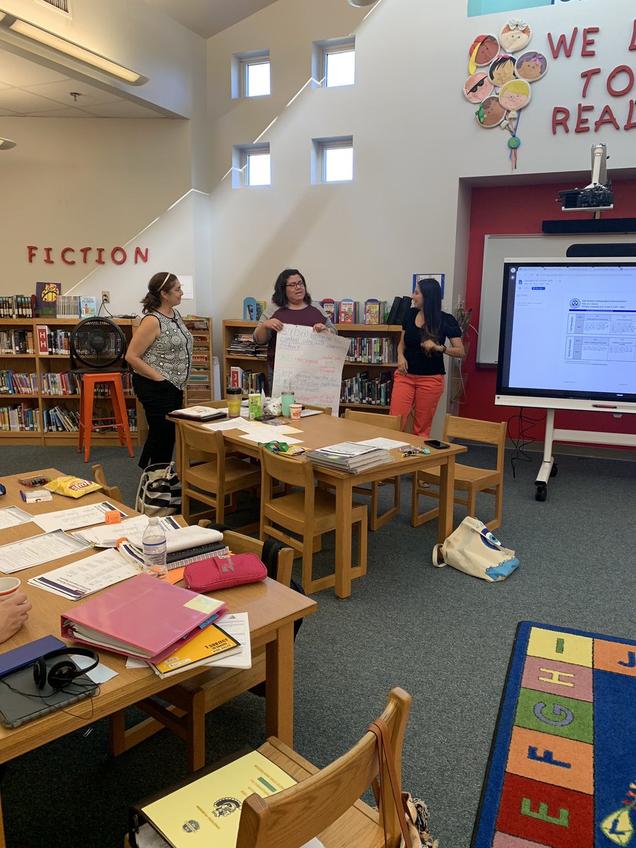 maggsfree's tweet image. Reading Unit Planning Session @MaverickSAISD #backwardplanning  #designlearning #knowyourstandards #goalsetting