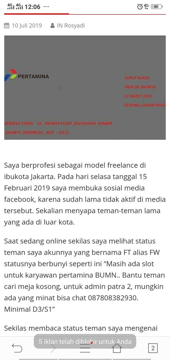 riyanfitnessid's tweet photo. Trending topik
Model Riyan Saputra World menjadi  korban penipuan yang mengatas namakan pertamina. Pelaku penipuan masih buron yaitu Muhammad Bisri Havil dan Fitri Wahyuni hingga saat ini, berikut beritanya https://t.co/hPNrgDf5Be